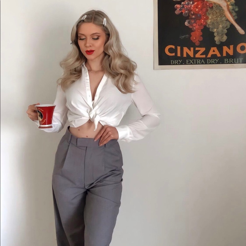 Business chic wide slacks